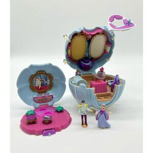 Bluebird Polly Pocket Disney Cinderella Coach Incomplete Carriage 2 Dolls
